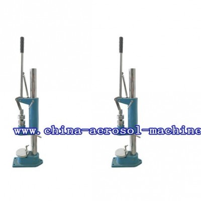 manual crimper for aerosol can