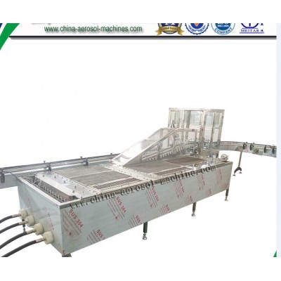 Automatic water bath leakage testing machine for aerosol cans